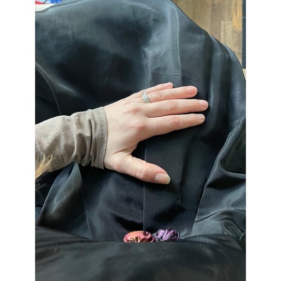 Vintage Gunne Sax Jessica McClintock Size 9 Black Short Strapless Fit and Flare - Picture 11 of 11